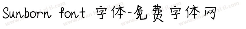 Sunborn font 字体字体转换